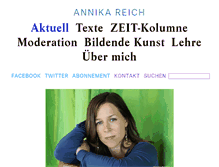 Tablet Screenshot of annikareich.net